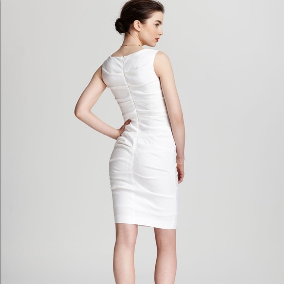 nicole miller linen dress